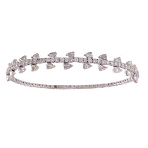 Reverie Round Diamond Cuff Bracelet  Designer Fine Jewelry by Sara  Weinstock